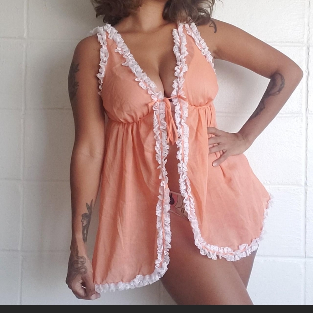 Vintage Munsingwear Peignoir Robe Size Xs-s